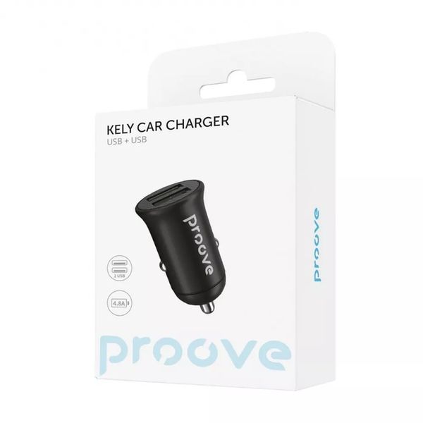 Автомобільний зарядний пристрій Proove Kely Car Charger 2USB 267 фото