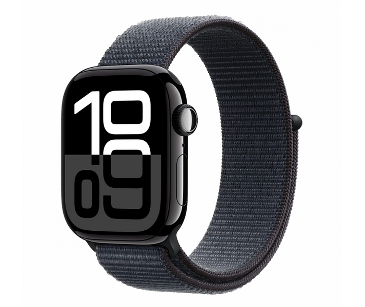 Apple Watch Series 10 GPS + Cellular 42mm Jet Black Aluminum Case w. Ink S. Loop (MWX83) 7654 фото