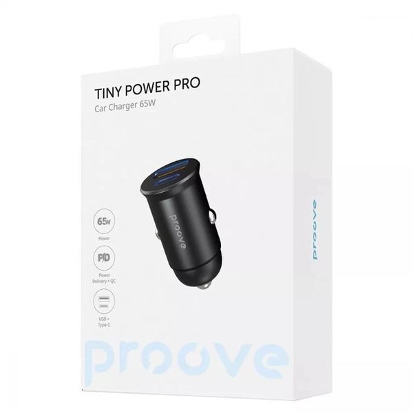 Автомобільний зарядний пристрій 65W Proove Tiny Power Pro USB/Type-C 268 фото