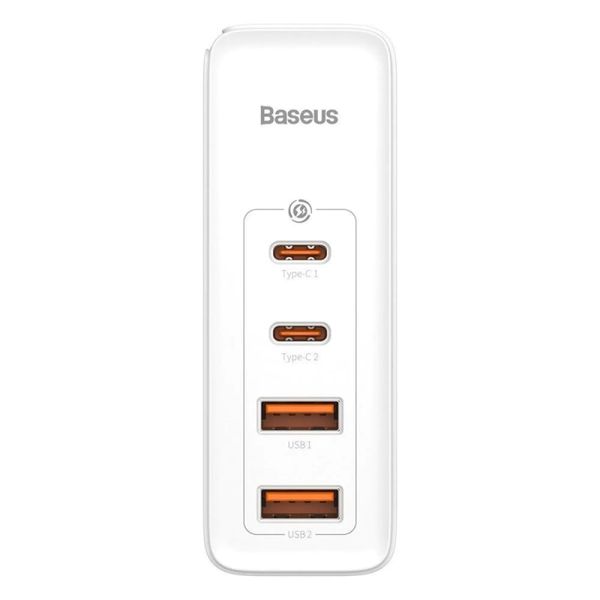 Блочок Baseus GaN2 Pro Quick Charger 100W 2Type-C + 2USB White 507 фото