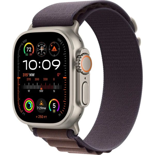 Apple Watch Ultra 2 GPS + Cellular 49mm Titanium Case with Indigo Alpine Loop - Medium(MRET3) 558 фото