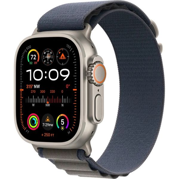 Apple Watch Ultra 2 GPS + Cellular 49mm Titanium Case with Blue Alpine Loop - Medium (MREP3) 559 фото