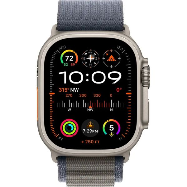 Apple Watch Ultra 2 GPS + Cellular 49mm Titanium Case with Blue Alpine Loop - Medium (MREP3) 559 фото