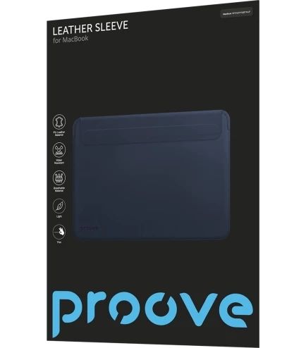 Чохол Proove Leather Sleeve MacBook 13"/13,3"/13,6"/14,2" blue 281 фото