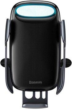 Автомобільний тримач із бездротовою зарядкою Baseus Milky Way Electric Bracket 15W Black 285 фото