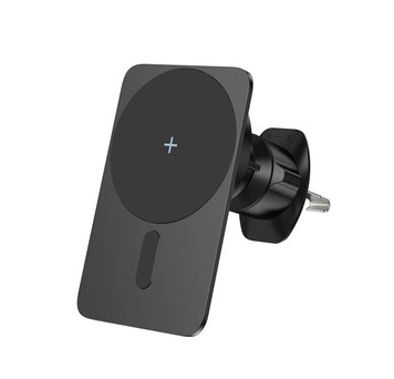 Автотримач з бездротовою зарядкою WIWU Magnetic car mount Wi-Q001 Black 359 фото