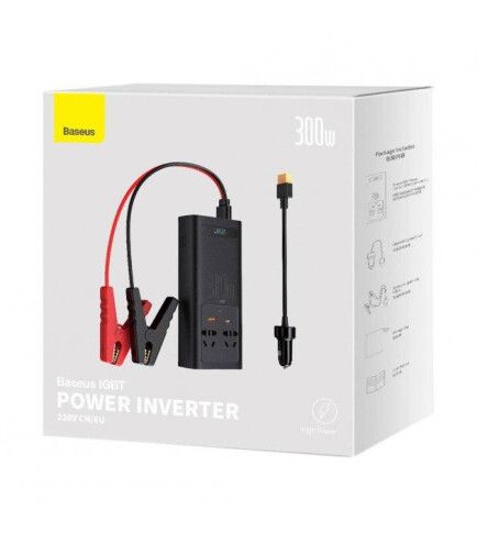 Автомобільний інвертор Baseus In-car Inverter 300W 296 фото