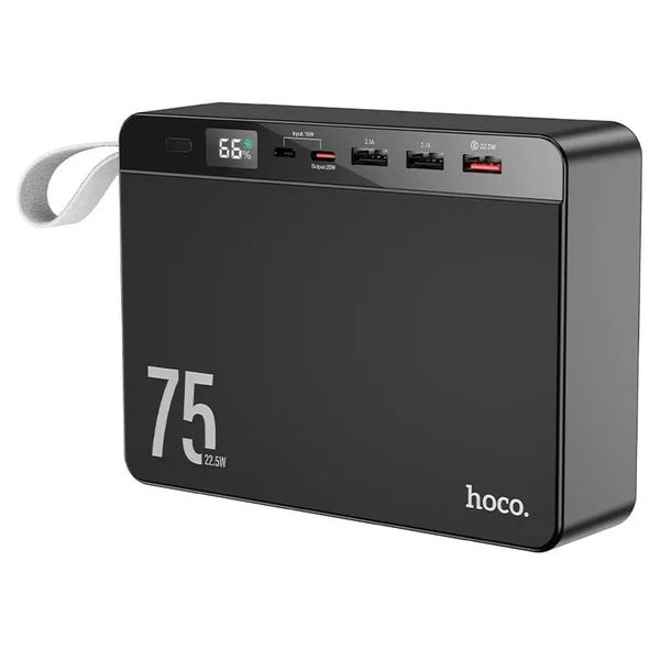 УМБ Hoco j94 Overlord 75000mAh 22,5W QC3.0 PD LCD Black 364 фото