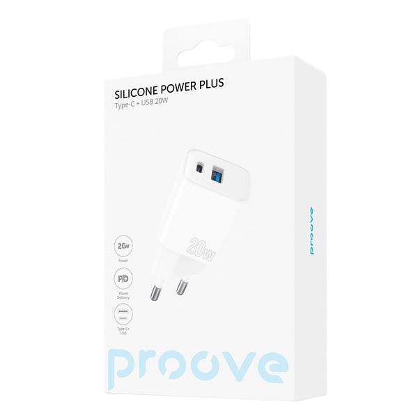 Silicone Power Plus блочок Type-C+USB 20w 263 фото